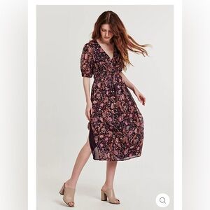 Dear John NWT boho floral midi dress empire